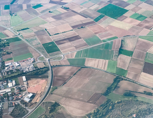 istock High Angle View Of Cityscape Seen Through Airplane Window 1245889870