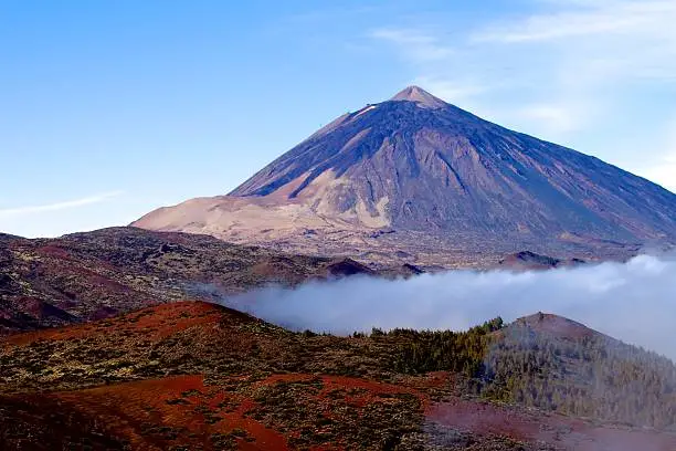 Photo of Scenic Mt Teide, Tenerife with ground level cloud