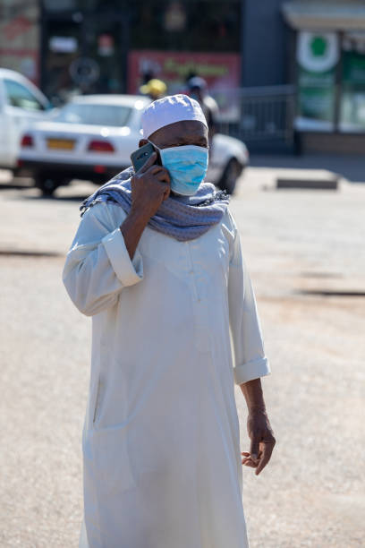 istock Old African man of Islamic religion 1245891687