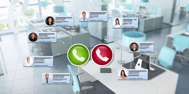 istock Virtual meeting in modern premises 1245891694