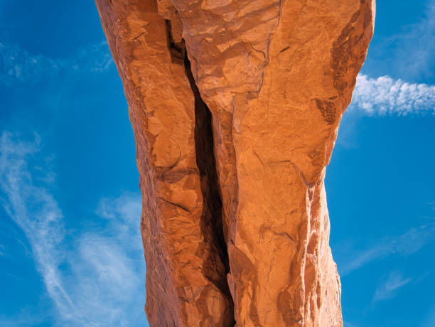 istock Split rock and in the background the sky 1245893880