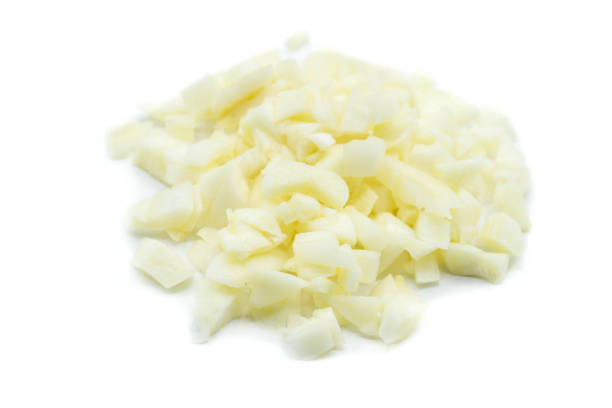 istock chopped garlic isolated on white background 1245897667