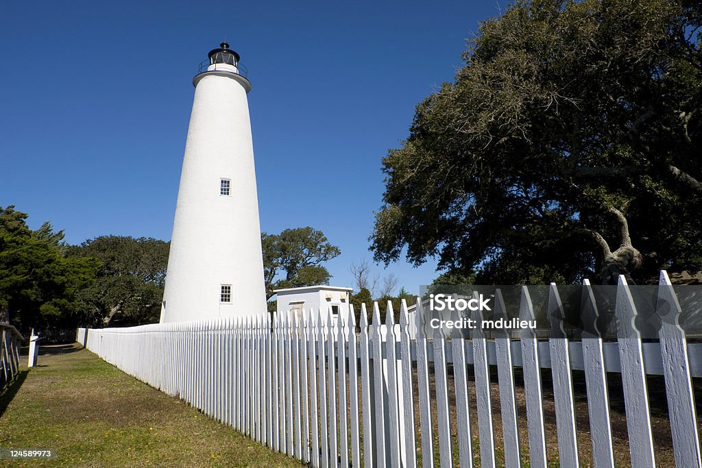 Ocracoke Island Lighthouse, Outer Banks Ocracoke Island Lighthouse, Outer Banks, North Carolina, USA. Ocracoke Island Stock Photo