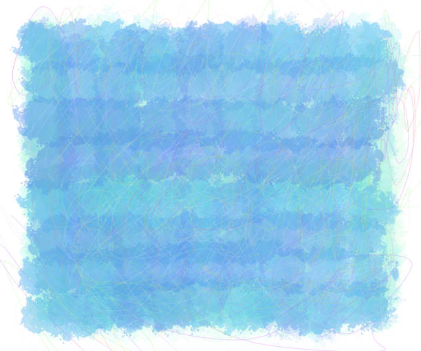 istock Abstract hand drawn watercolor with paint brushes. 1245924355