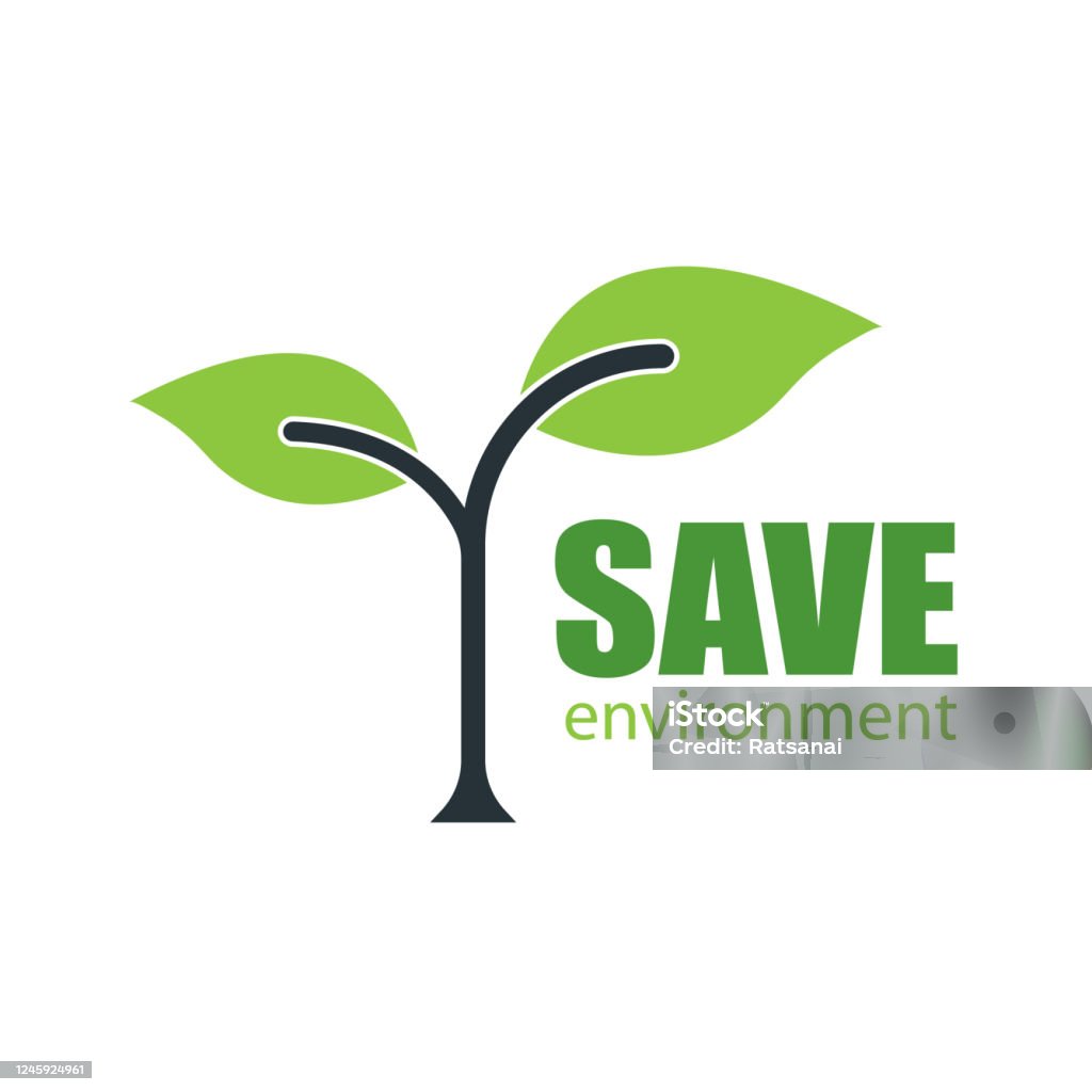 Design Theme Save Environment Save Environment Stock Illustration - Download Image Now - Computer ...