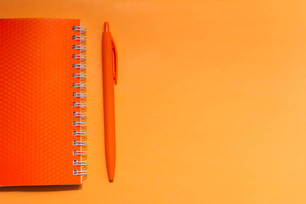 istock colored stationery on a colored background.  back to school 1245924969