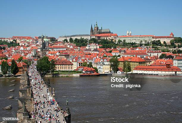 View Of Hradcany Castle From The Tower Stock Photo - Download Image Now - Bohemia - Czech Republic, Bridge - Built Structure, Capital Cities