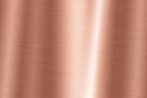 istock Background or old copper metal surfaces reflect light. 1245942294