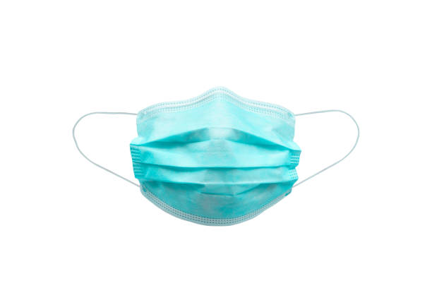 istock Medical face mask isolated on white background with clipping path 1245955628