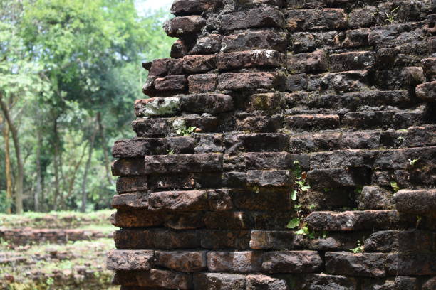 istock Ruin at My Son ruins in Vietnam 1245957367
