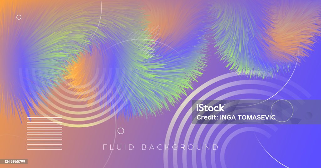 Dynamic Color Flow Dynamic Color Poster Flow Pattern Gradient Stock Illustration ...