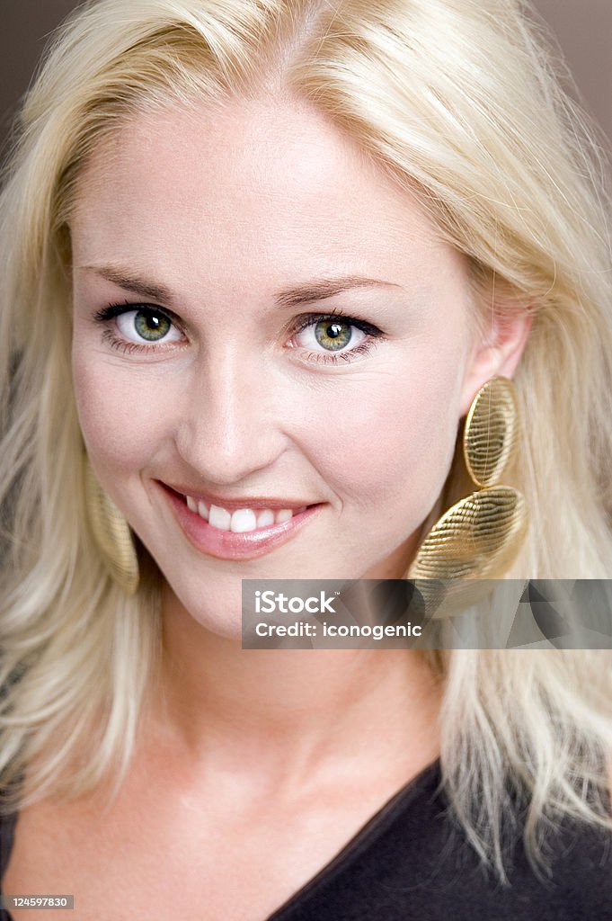 Sonriente Joven mujer - Foto de stock de Abstracto libre de derechos