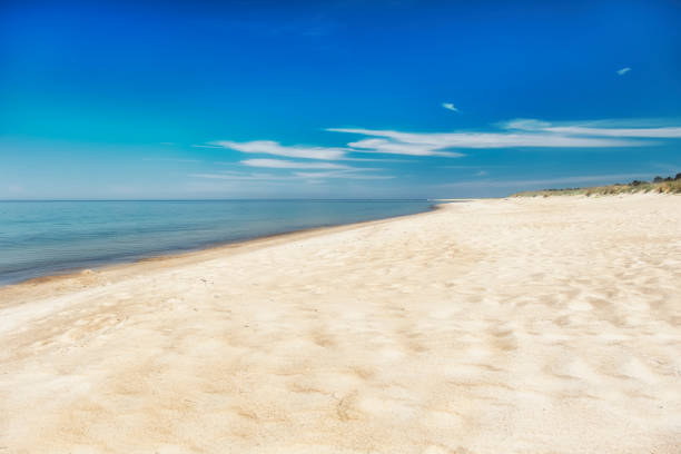 Sunny coast of Baltic sea