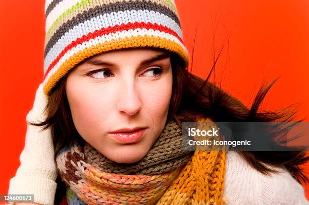 Winter Frau Stockfoto und mehr Bilder von Atelier - Atelier, Attraktive Frau, Bunt - Farbton