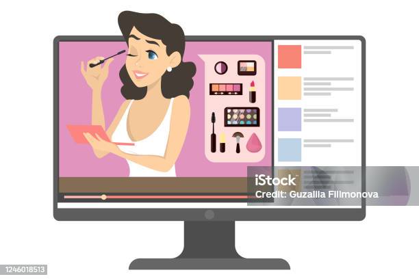 https://media.istockphoto.com/id/1246018513/vector/female-makeup-blogger-in-the-internet-video-content-with-woman-doing-makeup-tutorial.jpg?s=612x612&w=is&k=20&c=qPexZgpLrhNhuAIYbnEM-fETaZJegZw9e2JCngrW1Bk=