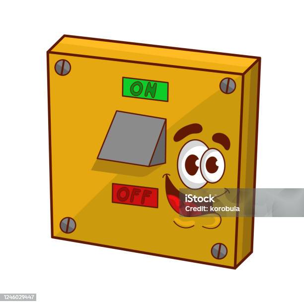 Switch Routine Cartoon Funny Cartoon Switch Vector Illustration Stock Illustration - Download ...