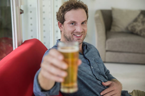 istock Deutsch man toasting a glass of beer 1246040530