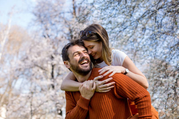 istock Cute and beautiful couple having fun in their free time 1246073711