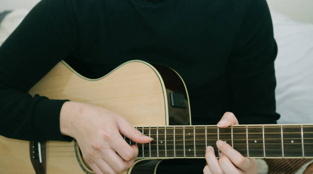 istock Young Man Playing Acoustic Guitar 1246096897