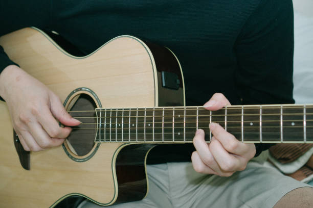 istock Young Man Playing Acoustic Guitar 1246097468