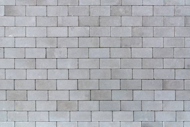 istock Background or texture made of gray sett pavement 1246100645