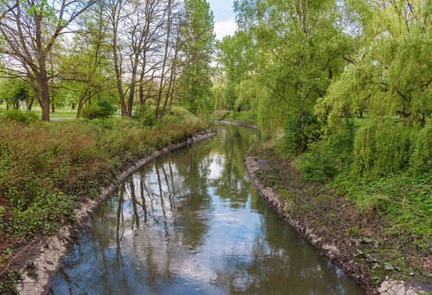 istock Przemsza river in Sielecki Park in Sosnowiec 1246107141