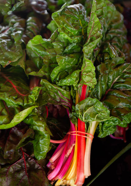 istock Bunch of fresh red Swiss chard 1246147647