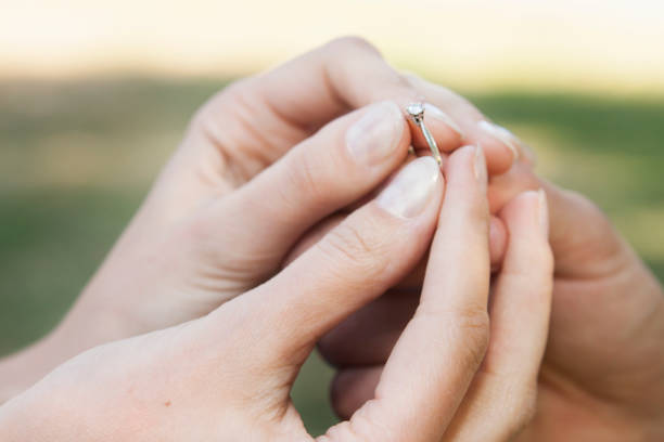 istock Engagement outdoors 1246171180