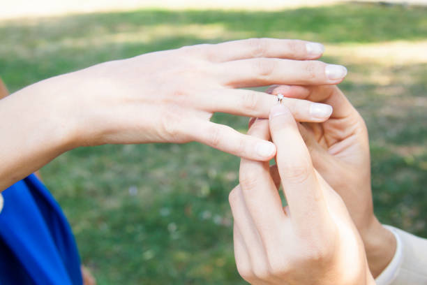 istock Engagement outdoors 1246171215