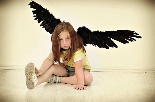 istock sweet girl wit artificial wings 124621141