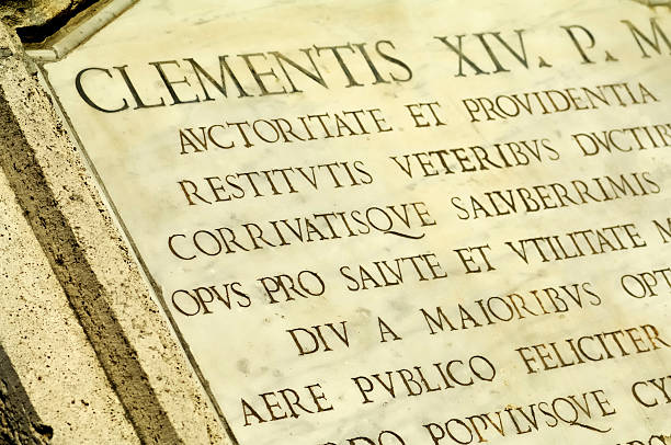 istock latin inscription on marble plaque 124621415