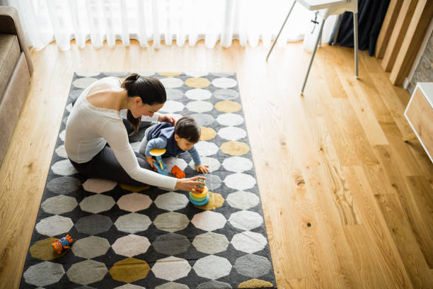 istock Mother and her baby boy 1246224486