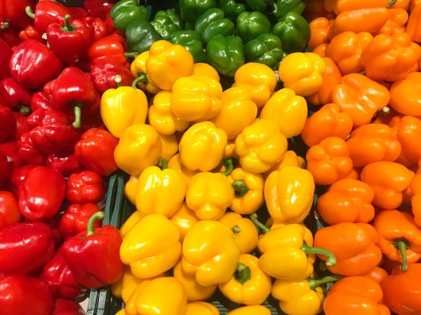 istock fresh red, orange, yellow and green bell peppers 1246227539