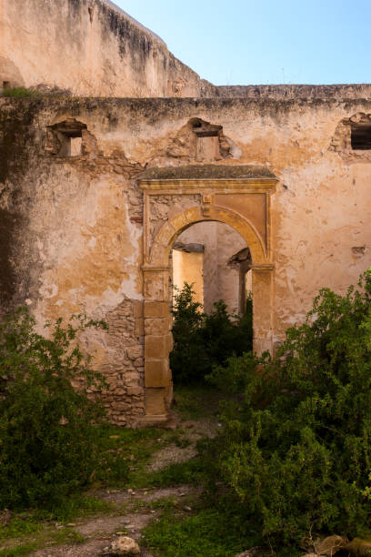 istock Gate in a yard of abandoned house, Morocco 1246234725