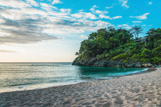 istock White sand paradise beach in Boracay, Philippines 1246236360