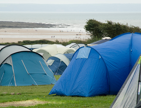 Camping in North Devon, England.