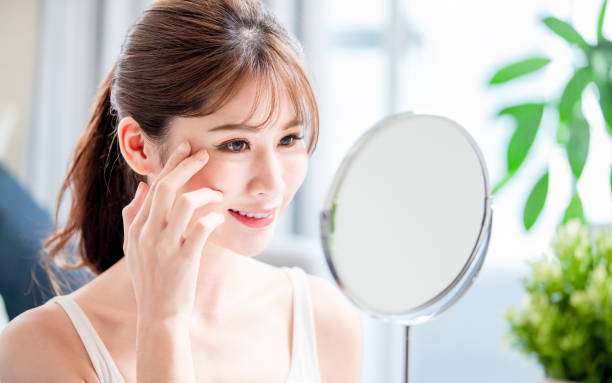 istock beauty woman look mirror 1246256408