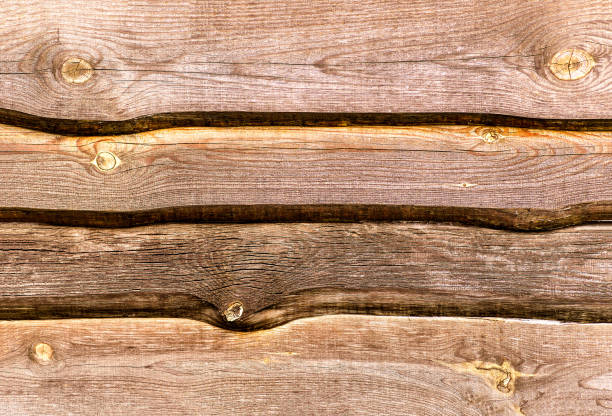 istock Brown wood texture, fence boards, background 1246259735