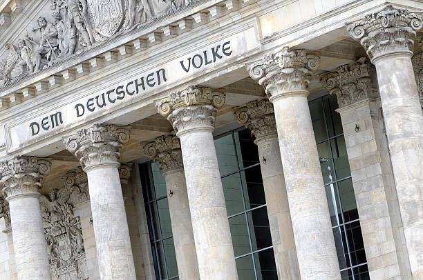 istock The famous inscription 'Dem Deutschen Volke' 124626002