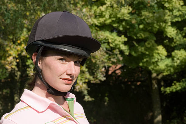 istock Women wearing riding hat 124626457