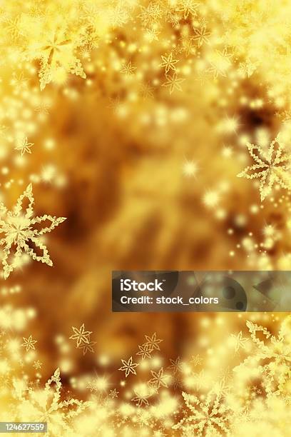 골드 크리스마스 배경기술 금색에 대한 스톡 사진 및 기타 이미지 - 금색, 노랑, 눈송이