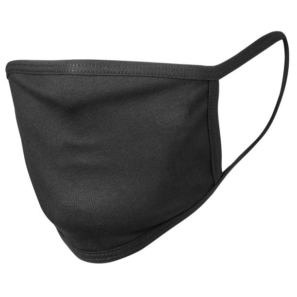 istock Black mask for corona protection isolated on white background with clipping path 1246280154
