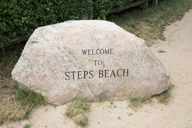 Steps Beach stock photo