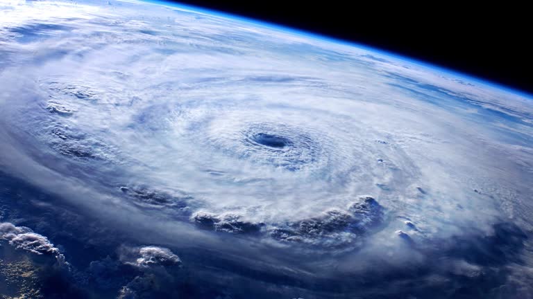 View of Hurricane from Orbit