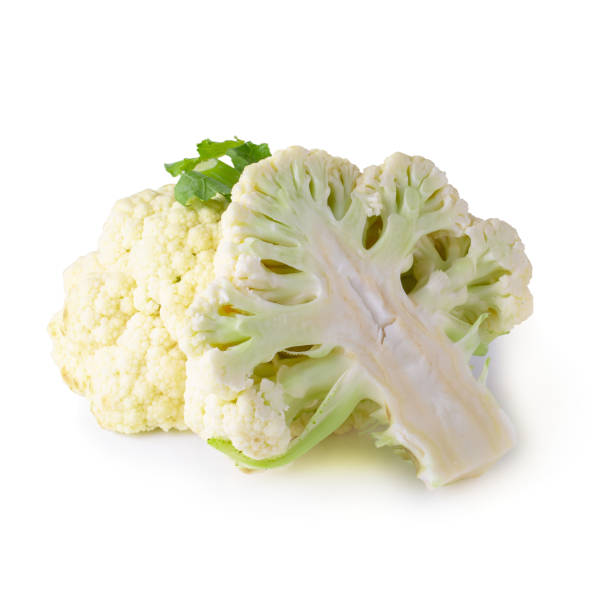 istock Fresh Cauliflower isolated over a white background 1246330445