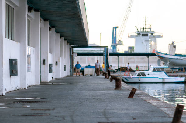 istock Fishing port pier 1246347447
