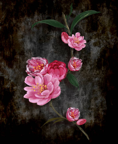 istock Abstract art colorful flowers  painting. Spring multicolored illustration 1246353764