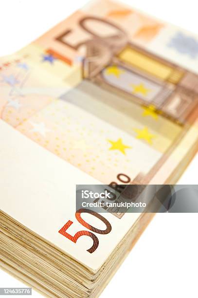 Banknotes Of 50 Euro Stock Photo - Download Image Now - Abundance, Bunch, Bundle