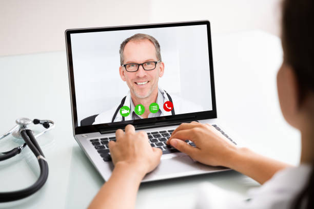 istock Medical Doctor In Online Elearning Video Conference 1246363137