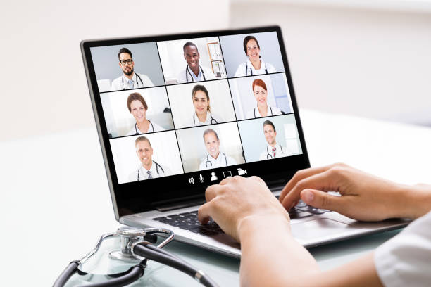 istock Medical Doctor In Online Elearning Video Conference 1246363327